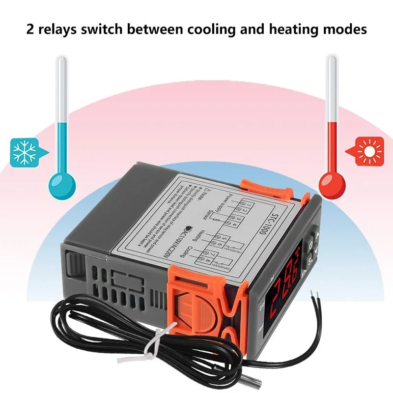 Lab Incubator - Controlador de Temperatura Inteligente STC-1000, Termostato