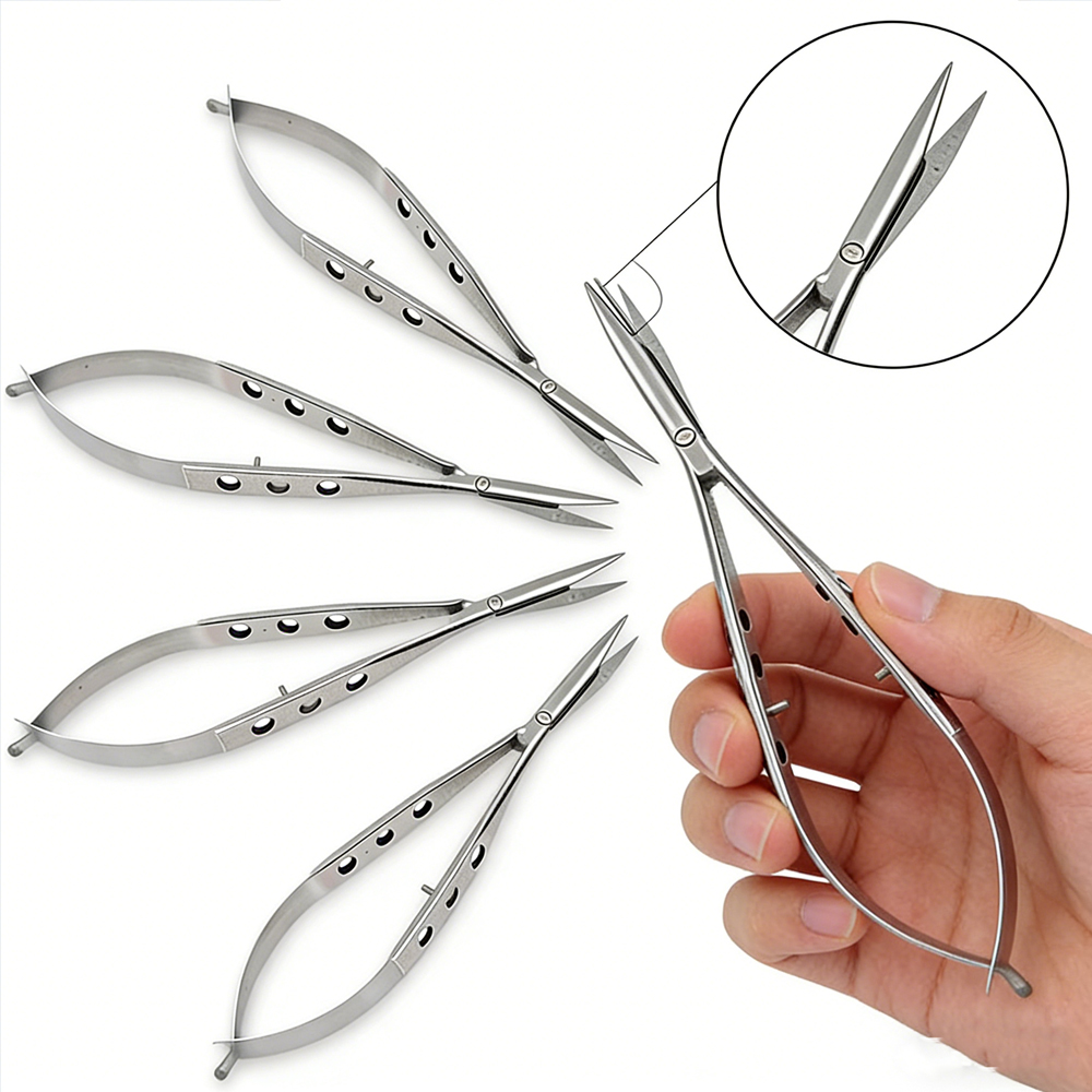 Medical Scissors - Conjunto de 5 Tesouras Oftálmicas para