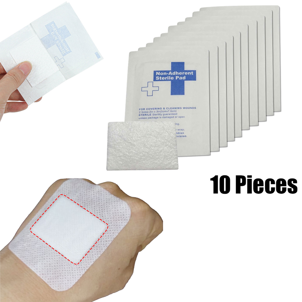 Medical Tape - 10 peças de gaze 100% algodão