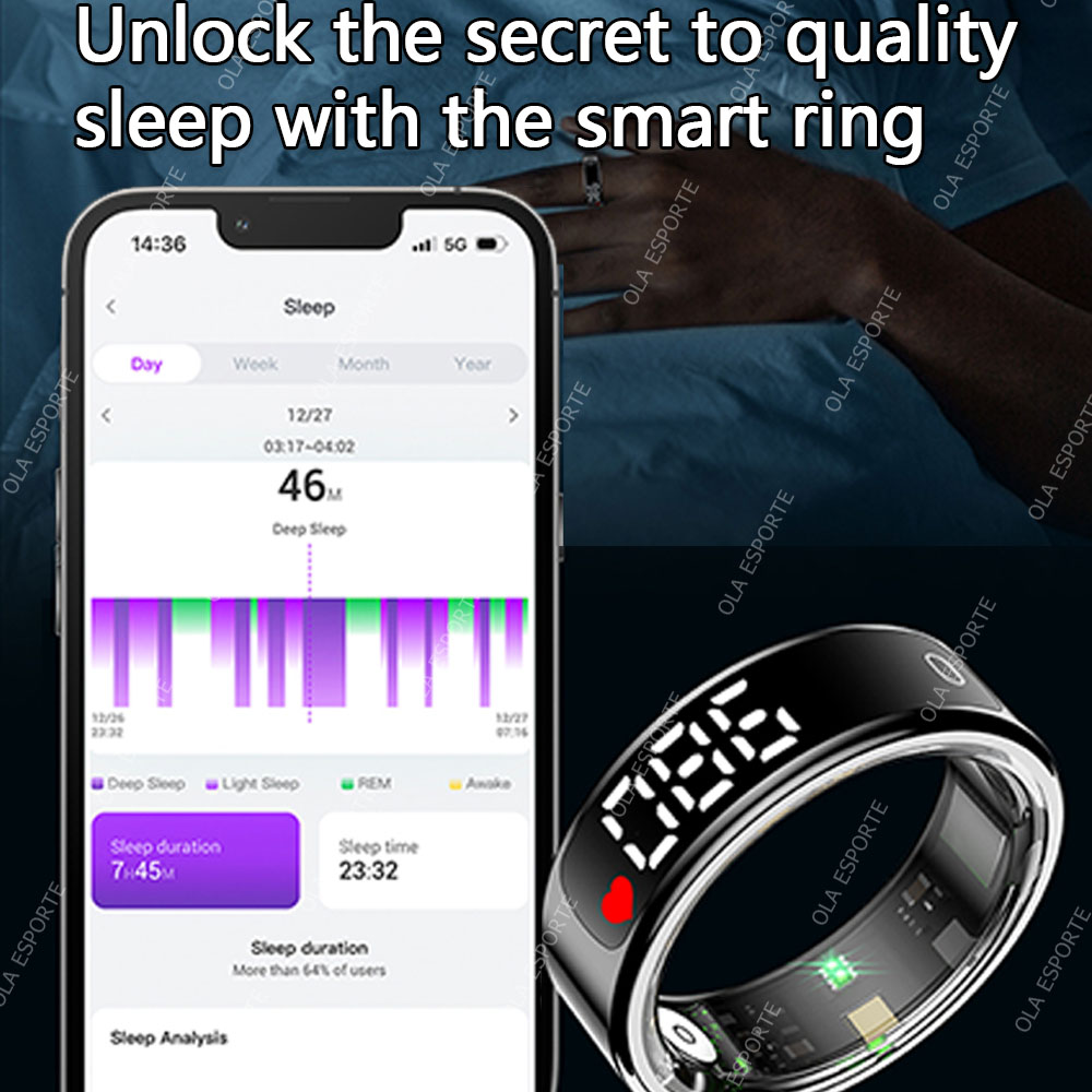 Anel Inteligente com Estojo de - Blood Pressure Monitor avaliação e preço